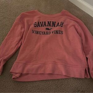 Vineyard Vines Savannah Graphic Sweatshirt in Pink